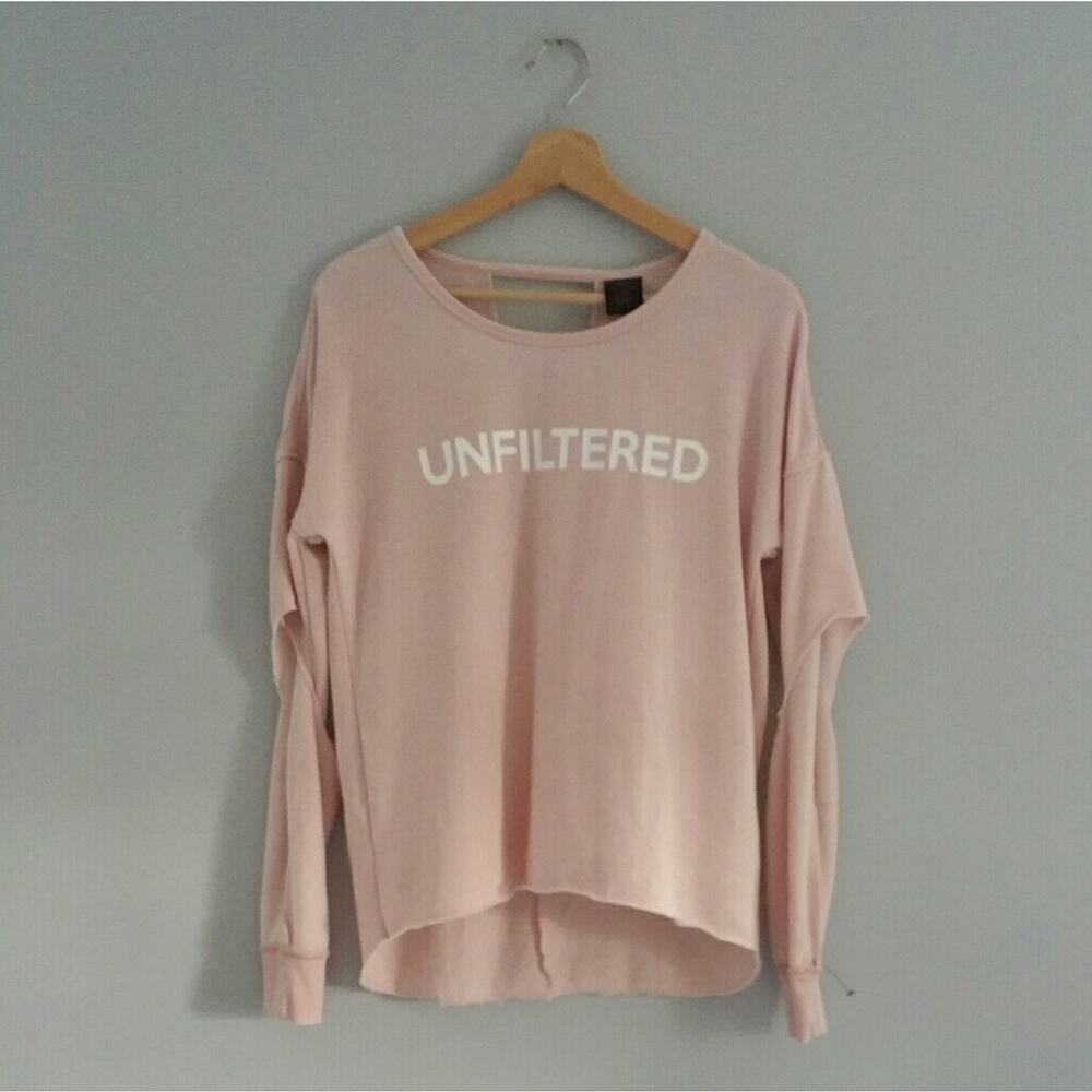 Material Girl Active Sweatshirt Pink Size M